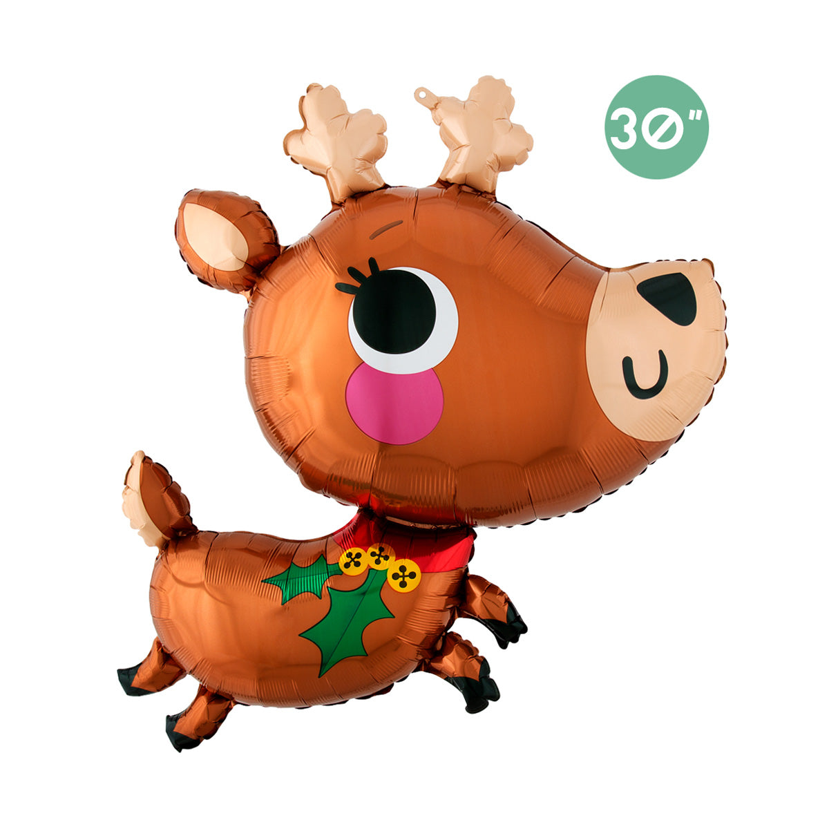 Adorable Reindeer Foil Balloon - GenWoo Shop Christmas Balloon Decoration Reindeer Balloon Reindeer Party Supplies